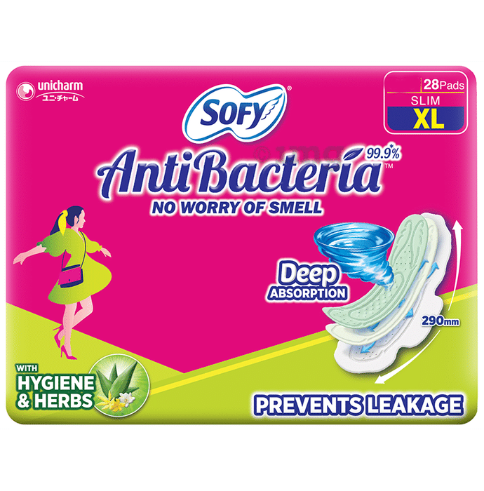 Sofy AntiBacteria 99.9% Sanitary Pads Extra Long