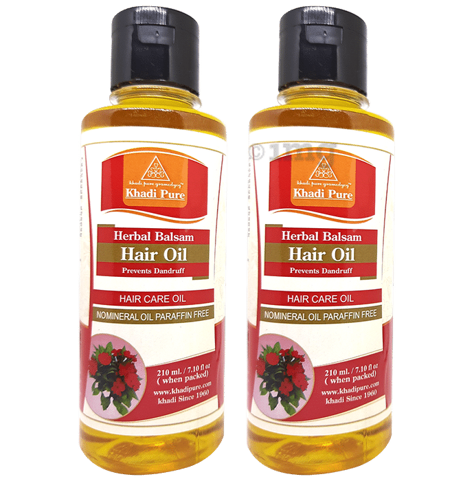 Khadi Pure Herbal Balsam Hair Oil (210ml Each)