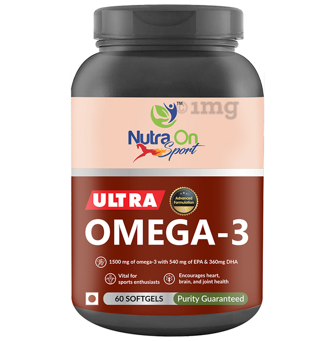 Nutra On Sport Ultra Omega 3 Fish Oil Softgel