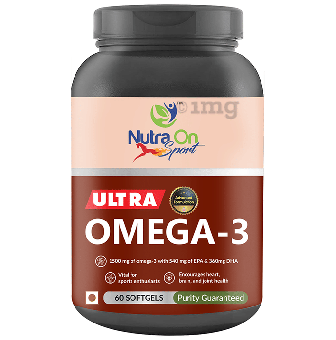 Nutra On Sport Ultra Omega 3 Fish Oil Softgel Buy bottle of 60.0 soft