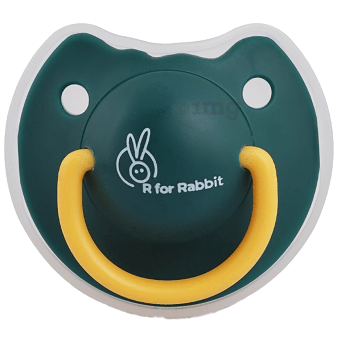 R for Rabbit Tusky Pacifier for Kids of 6 Months Green