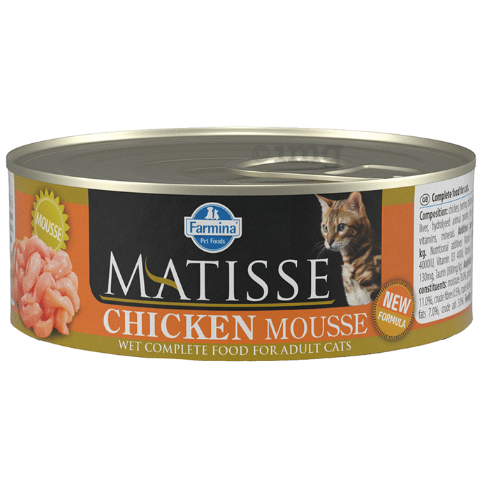 Farmina Pet Foods Matisse Mousse Wet Complete Food for Adult Cats (85gm Each) Chicken