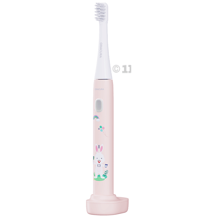 Oracura KSB200 Kids Sonic Rechargeable Electric Toothbrush Peach
