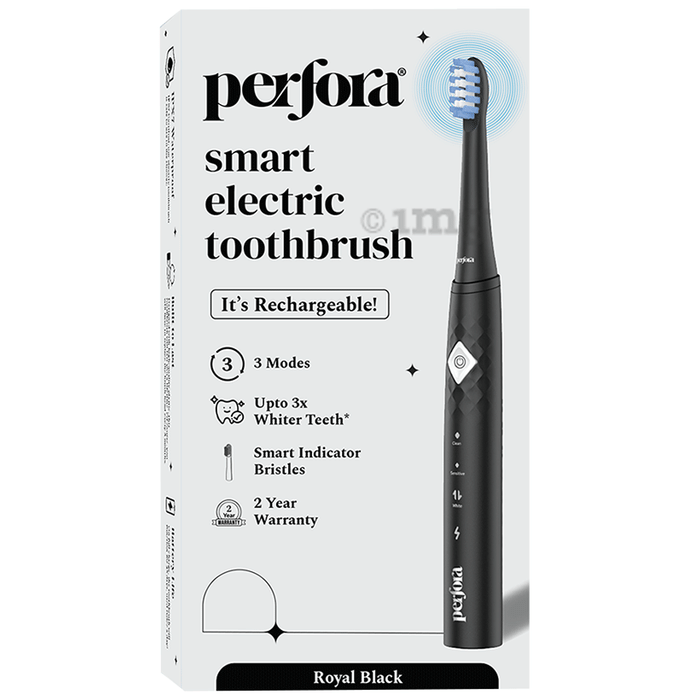 Perfora Smart Electric Toothbrush Royal Black