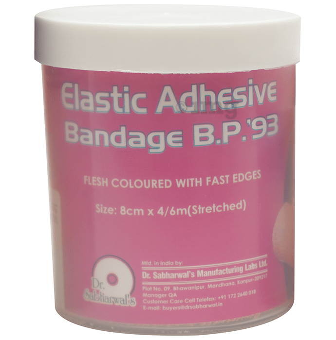 Dr. Sabharwal's Elastic Adhesive Bandage B.P'93 8cm x 4m