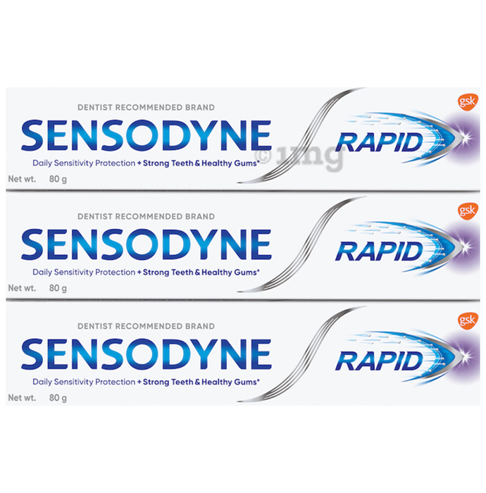 Sensodyne Rapid Toothpaste (80gm Each)