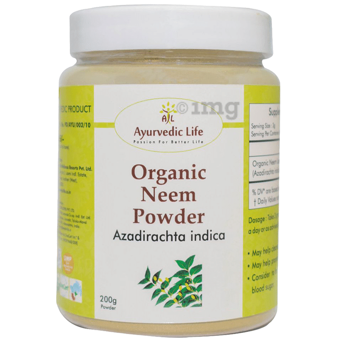 Ayurvedic Life Organic Neem Azadirachta Indica Powder