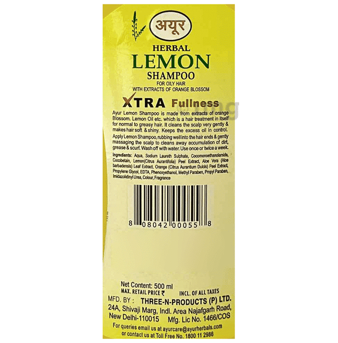 Ayur Herbal Shampoo(1000ml) Lemon