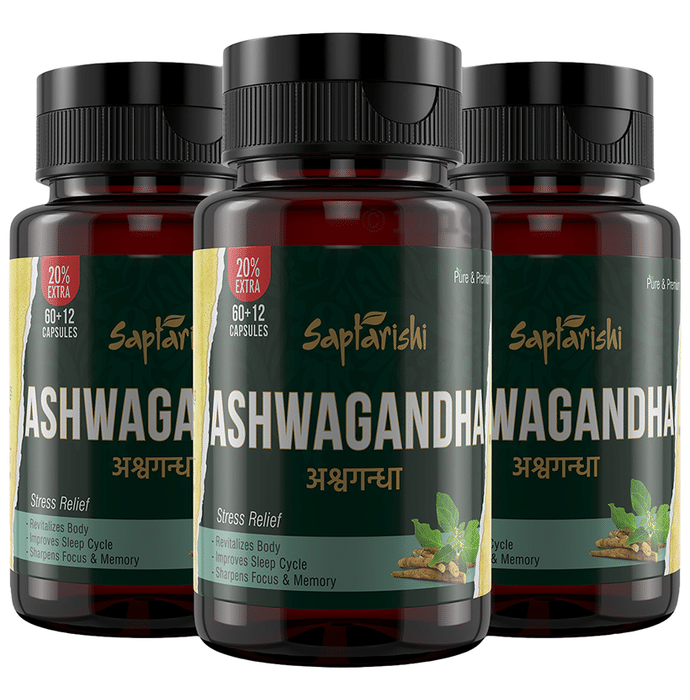 Saptarishi Ashwagandha Capsule (72 Each)
