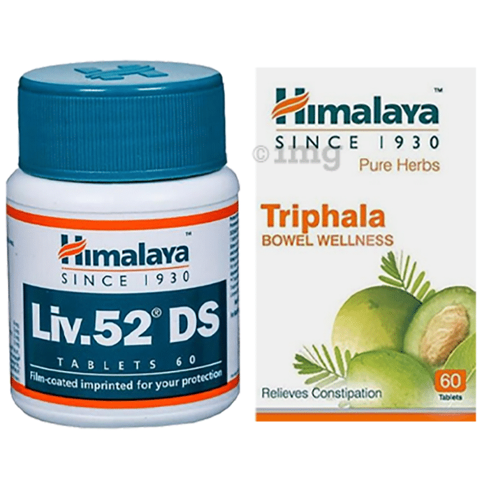 Himalaya Combo Pack of Liv. 52 DS Tablet (60) & Triphala Tablet (60)