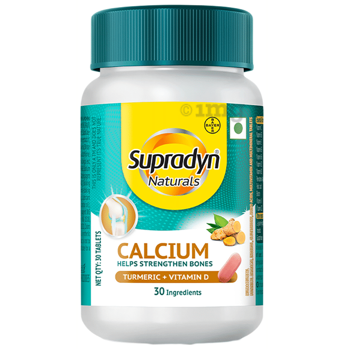 Supradyn Naturals Calcium Turmeric+Vitamin D Tablet