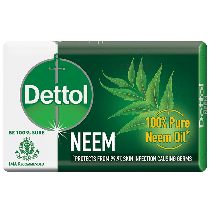 Dettol Neem Soap | Protects From Skin Infections Causing Germs | (75gm Each)