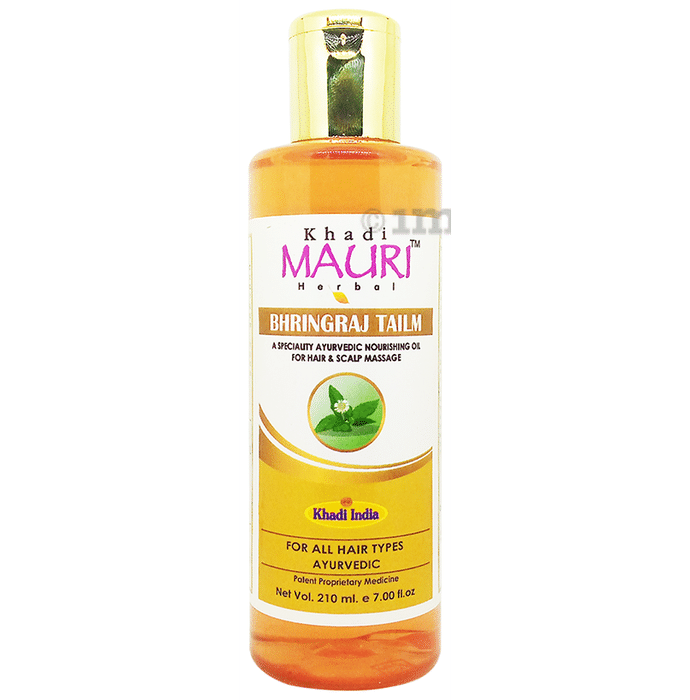 Khadi Mauri Herbal Bhringraj Tailam Hair Oil (210ml Each)