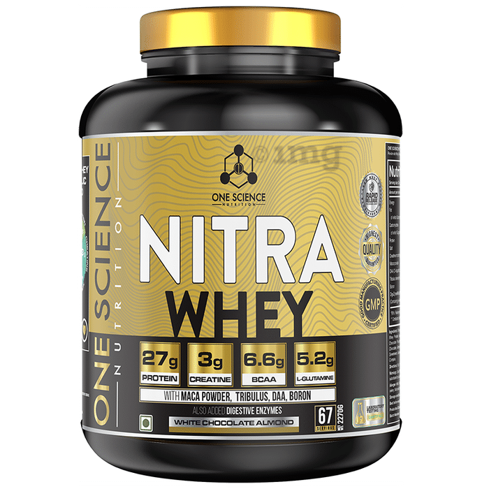 One Science Nutrition Nitra Whey Powder White Chocolate Almond