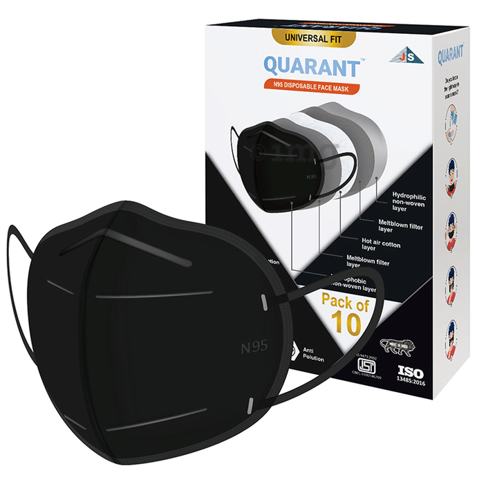 Quarant N95 Disposable Face Mask Black