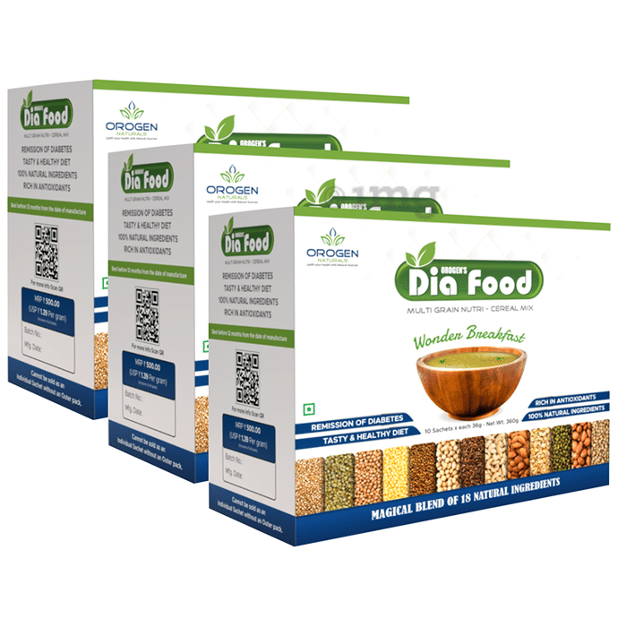 Dia Food Multi Grain Nutri -Cereal Mix Sachets (10 Each)