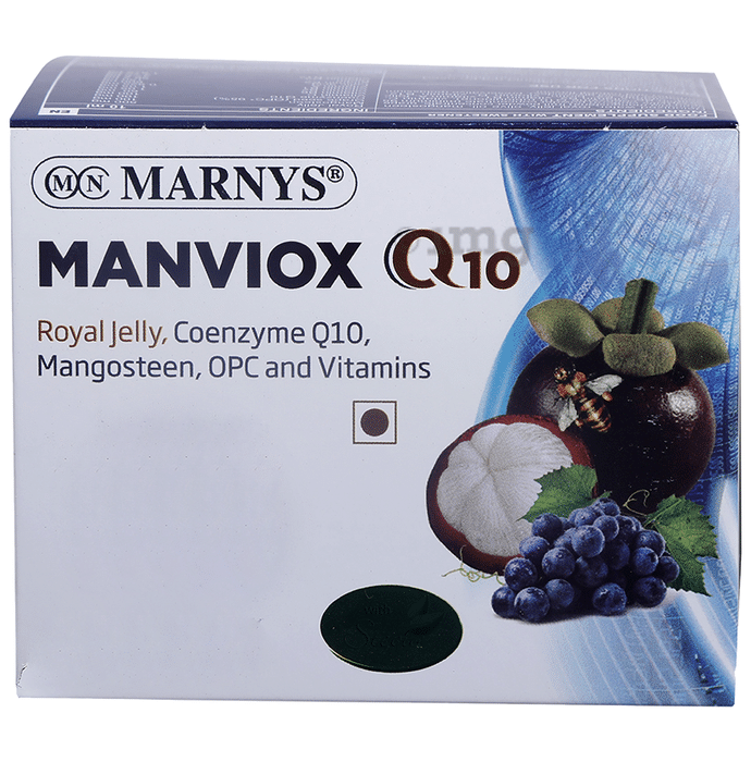 Marnys Manviox Q10 with Royal Jelly, Coenzyme Q10, Mangosteen, OPC & Vitamins