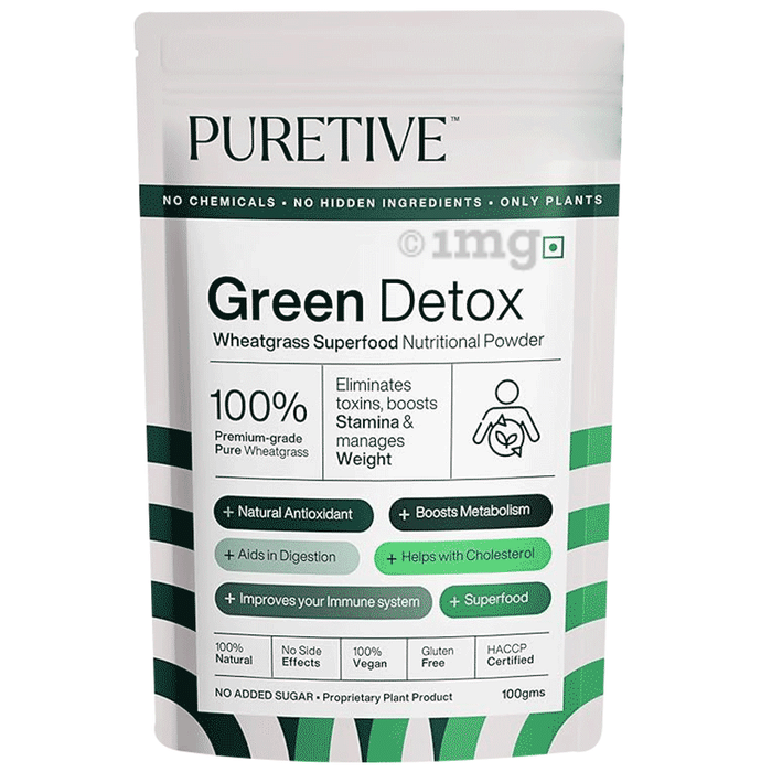 Puretive Green Detox Wheatgrass Nutritional Powder
