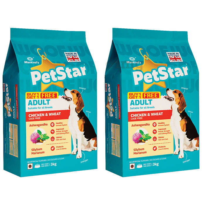 Petstar Adult Dry Dog Food Chicken & Wheat BOGO