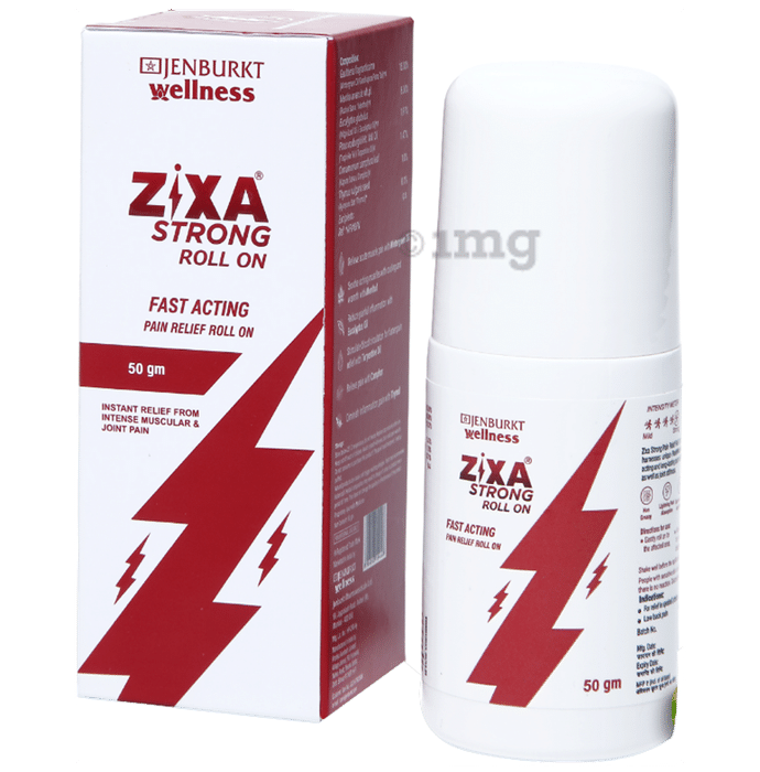 ZIXA Strong Fast Acting Pain Relief Roll On |Dual action | Heals Back Pain, Muscle Pain, Knee Pain, Joint Pain & Headache  (50gm Each)
