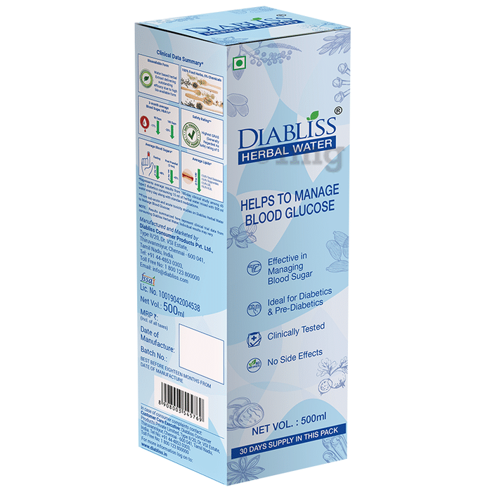 Diabliss Herbal Water Helps to Manage Blood Glucose
