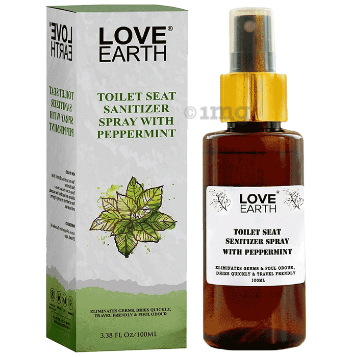 Love Earth Toilet Seat Senitizer Spray with Peppermint Buy bottle of
