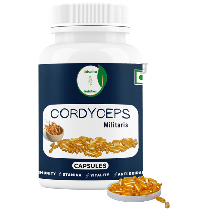 Advaita Nutrition Cordyceps Millitaris Capsule