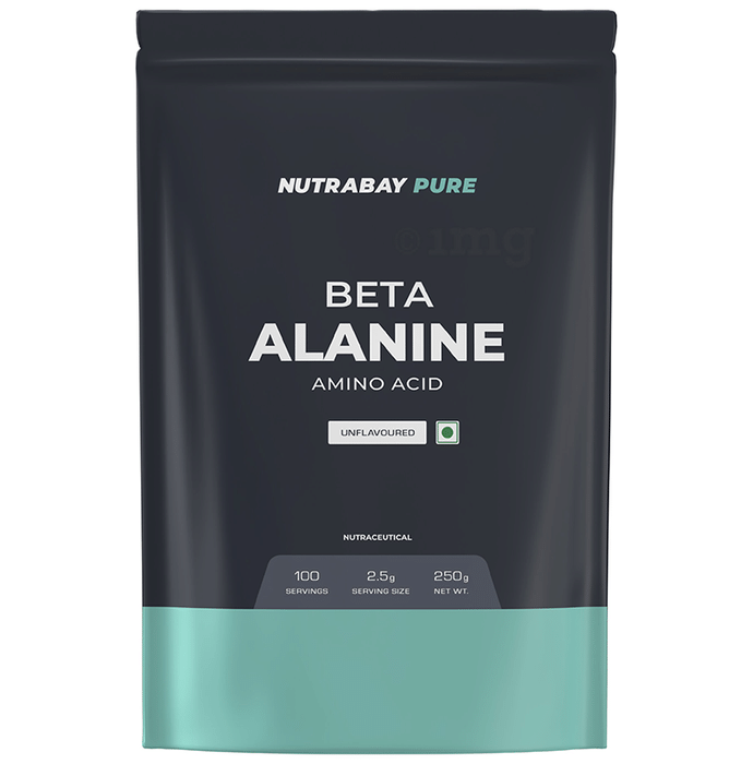 Nutrabay Beta-Alanine Amino Acid for Muscle Fatigue Reduction | Unflavoured