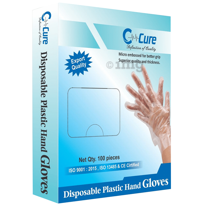 C Cure Disposable Plastic Hand Glove