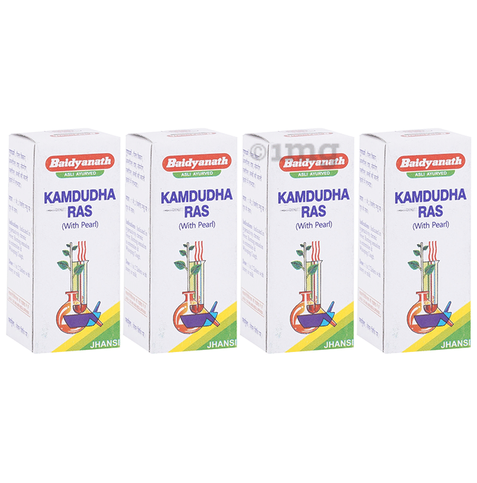 Baidyanath Kamdudha Ras with Pearl Tablets (50 Each)