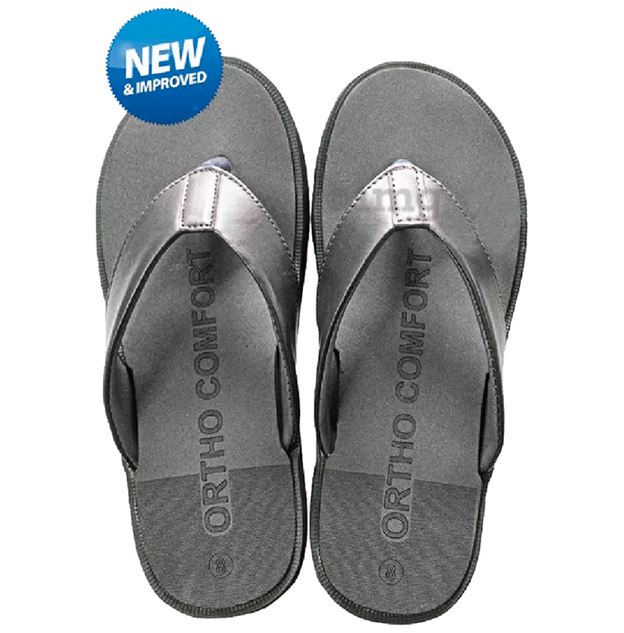 Tata 1mg Ortho Slippers - Men Size 9 Grey