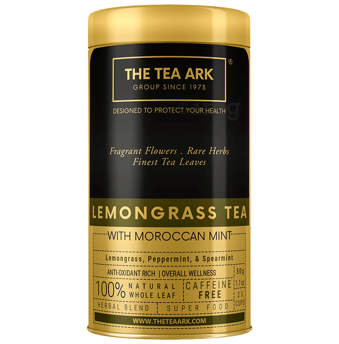 The Tea Ark Lemongrass Tea Leaves Herbal Tea with Moroccan Mint (25
