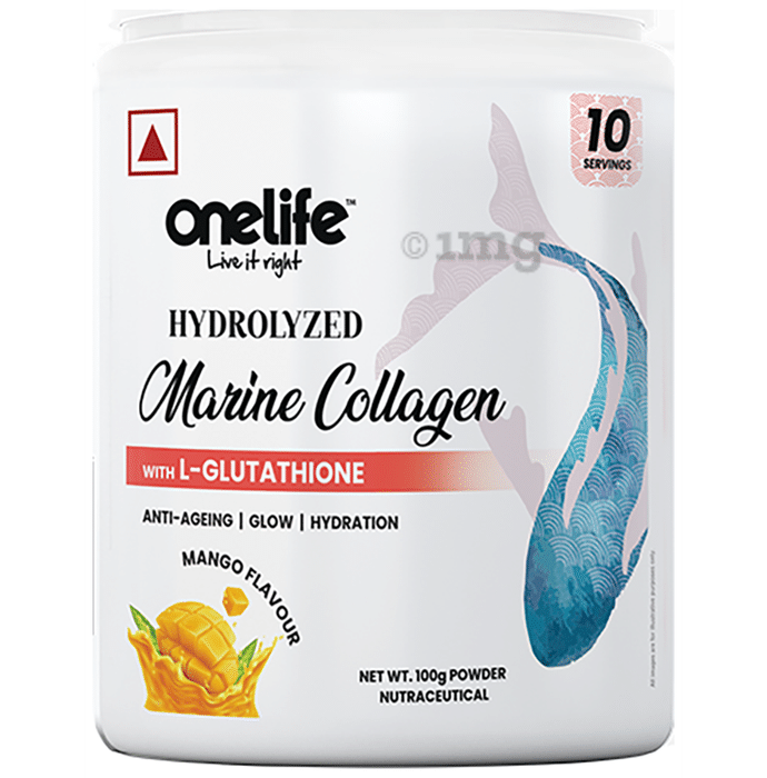 OneLife Hydrolyzed Marine Collagen Powder Mango