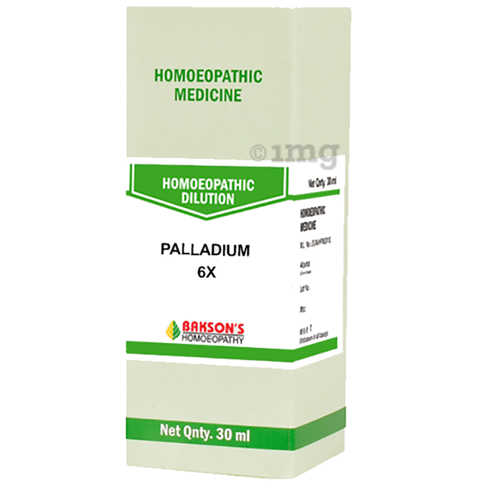 Bakson's Homeopathy Palladium Dilution 6X