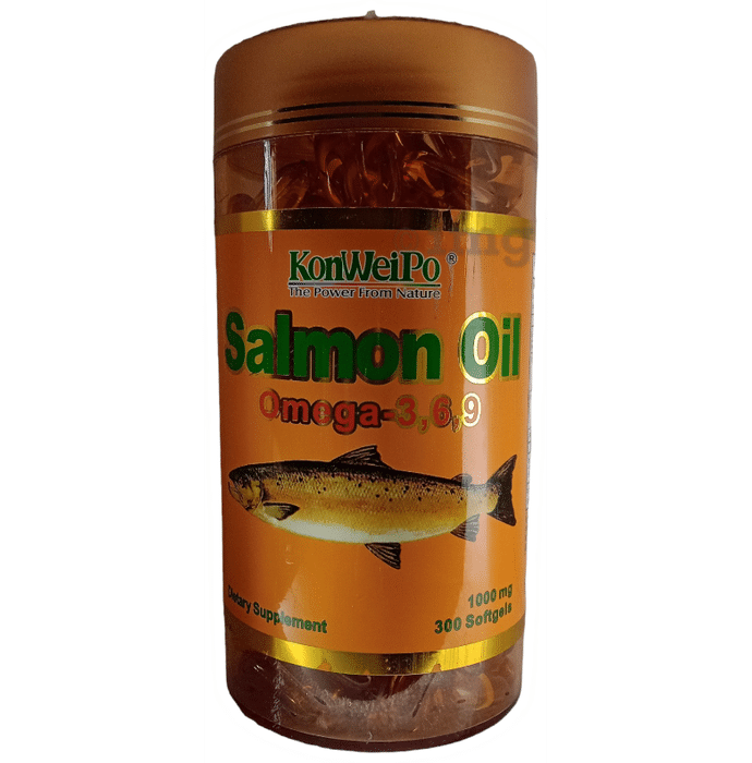 Konweipo Salmon Oil Omega 3 6 9 1000mg Softgel