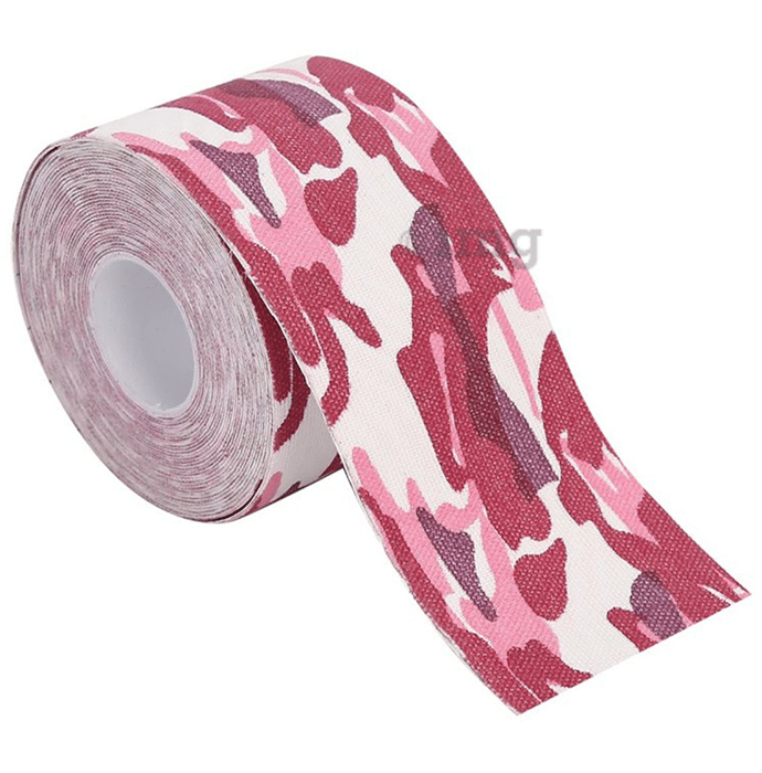 Healthtrek Printed Kinesiology Tape for Physiotherapy Pink