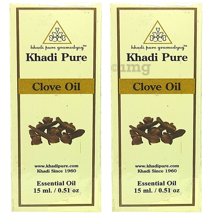 Khadi Pure Clove Essential Oil (15ml Each)