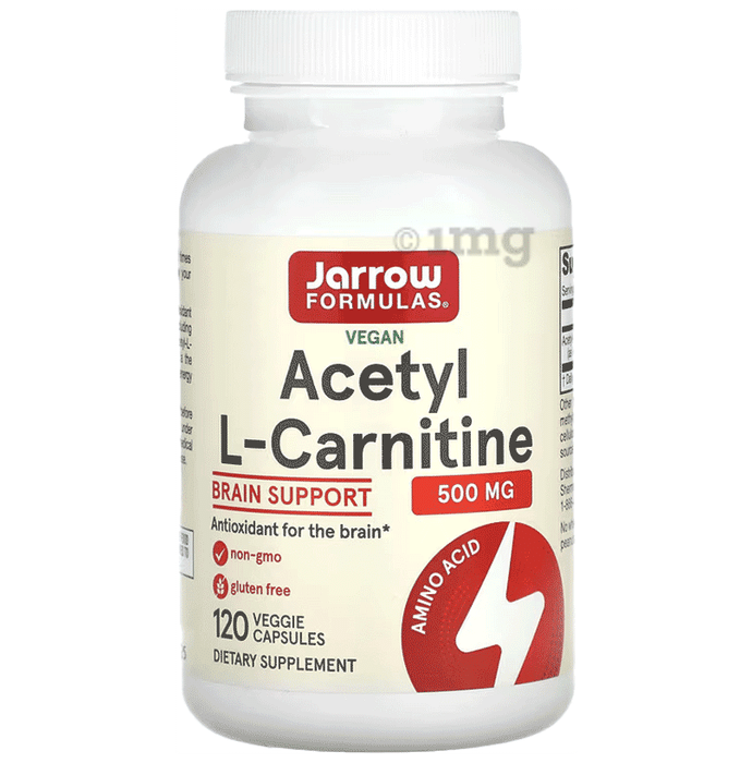Jarrow Formulas Acetyl L-Carnitine 500mg Veggie Cap | For Brain Function Support