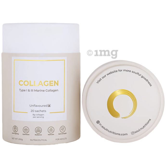 Collagen Type 1 & 3 Marine Sachet (10gm Each) Unflavoured
