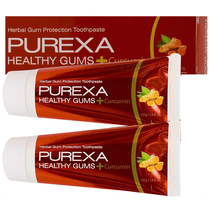 Purexa Healthy Gums+ Curcumin Toothpaste (100gm Each)