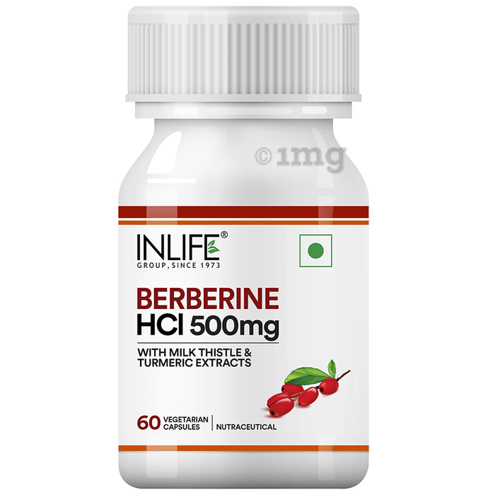 Inlife Berberine HCL 500mg Vegetarian Capsules