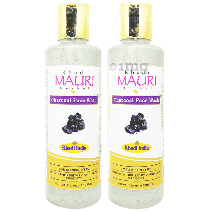 Khadi Mauri Herbal Charcoal Face Wash (210ml Each)