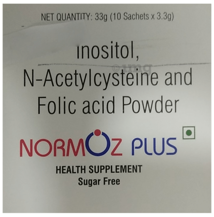Normoz Plus Powder with Inositol, NAC & Folic Acid | Sugar-Free