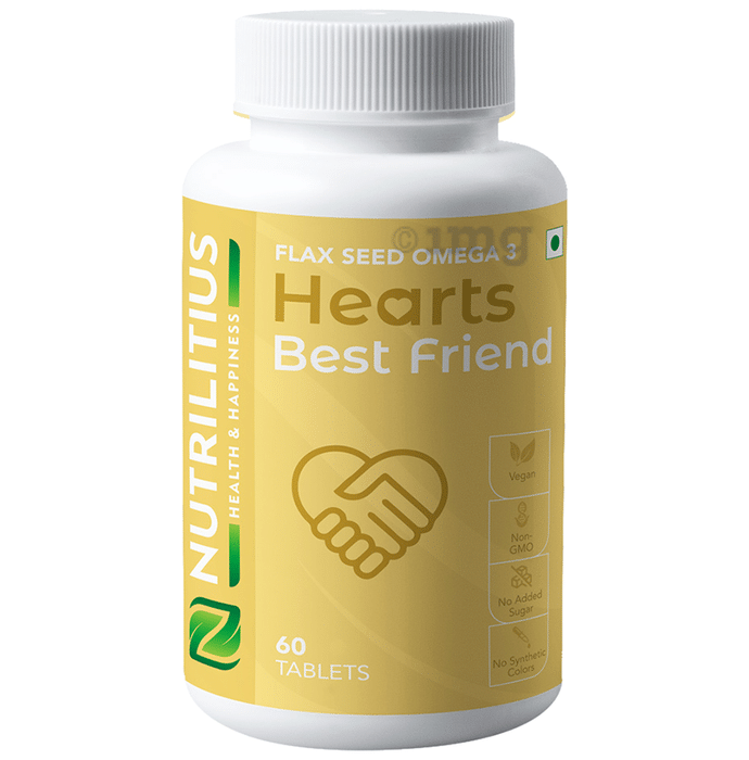 Nutrilitius Flax Seed Omega 3 Hearts Best Friend Tablet