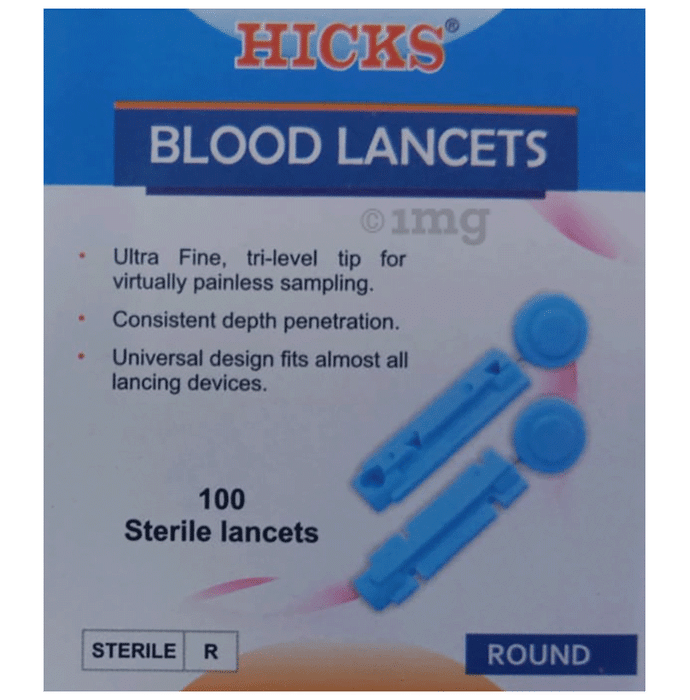 Hicks Round Blood Sterile Lancets (Only Lancets)