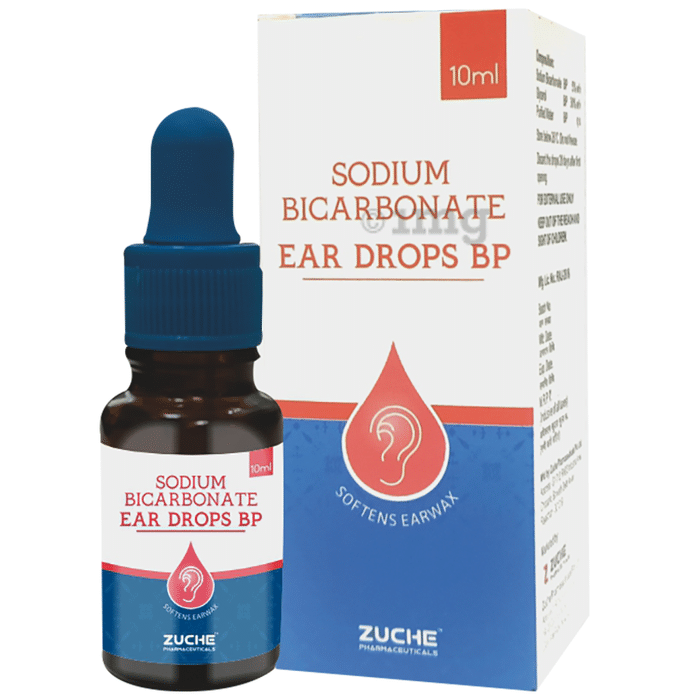Zuche Sodium Bicarbonate Ear Drop BP Glass Container with Dropper