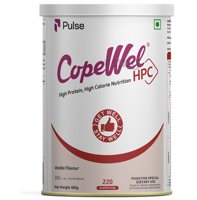 Pulse CopeWel HPC for High Protein & High Calorie Nutrition | Flavour Powder Vanilla