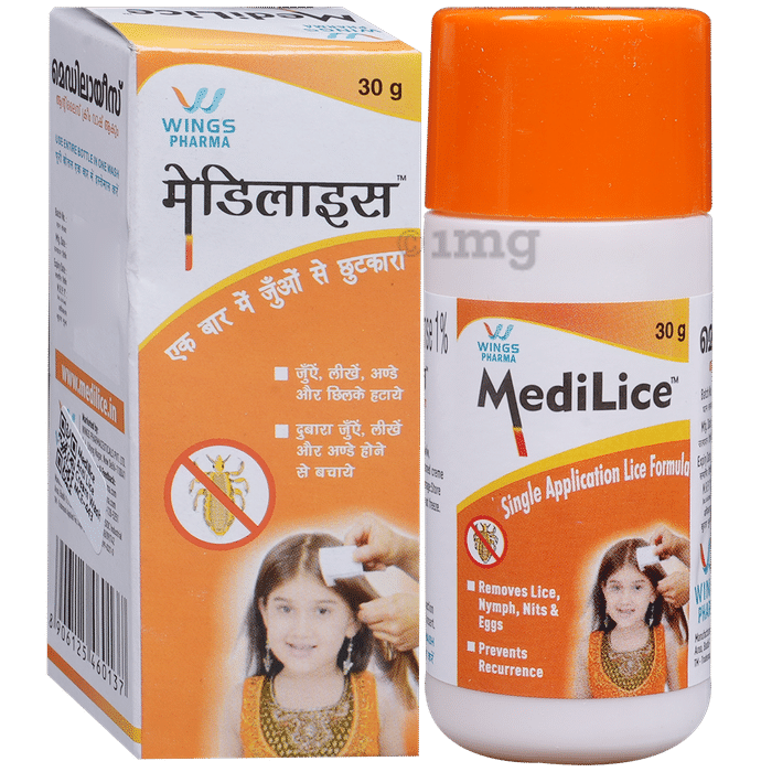 Medilice Single Application Anti Lice Cream Wash | Removes Lice, Nymph & Nits