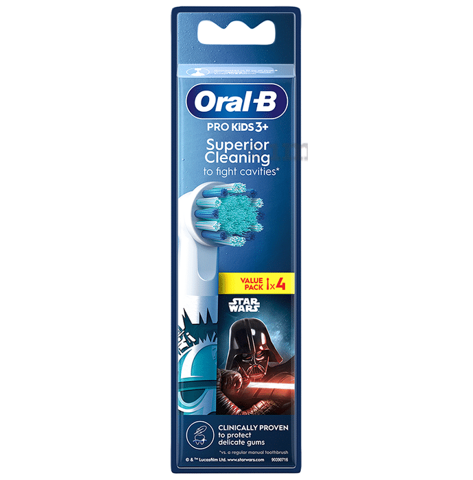 Oral-B Kids Electric Rechargeable Toothbrush Heads Replacement Refills Star Wars