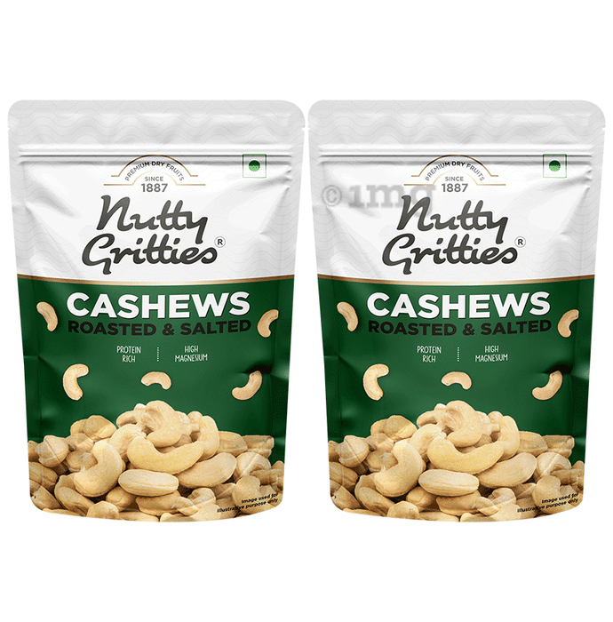 Nutty Gritties Cashews Roasted & Salted (200gm Each)